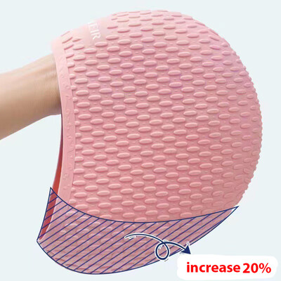 Silikónová plavecká čiapka Módna bazénová čiapka Vodotesná ochrana sluchu Profesionálna vodná športová plavecká čiapka