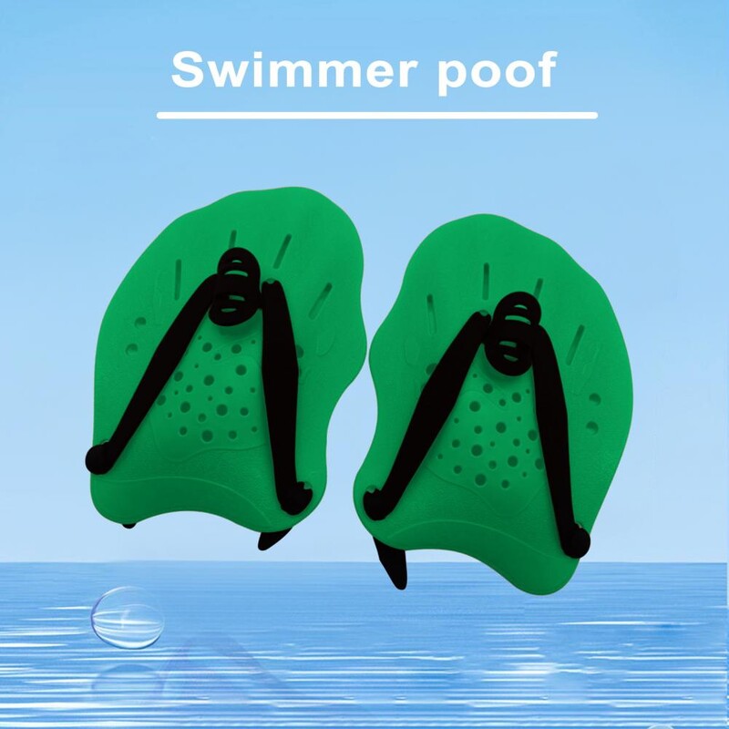 1 par lopatica za plivanje s podesivim remenima PC ručne rukavice s rebrastim jastučićima Peraje Peraje za djecu i odrasle