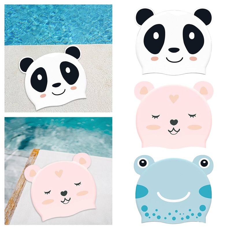 Detská plavecká čiapka, silikónová plavecká čiapka, surfovanie, jazda v bazéne, vodeodolná, tréningová