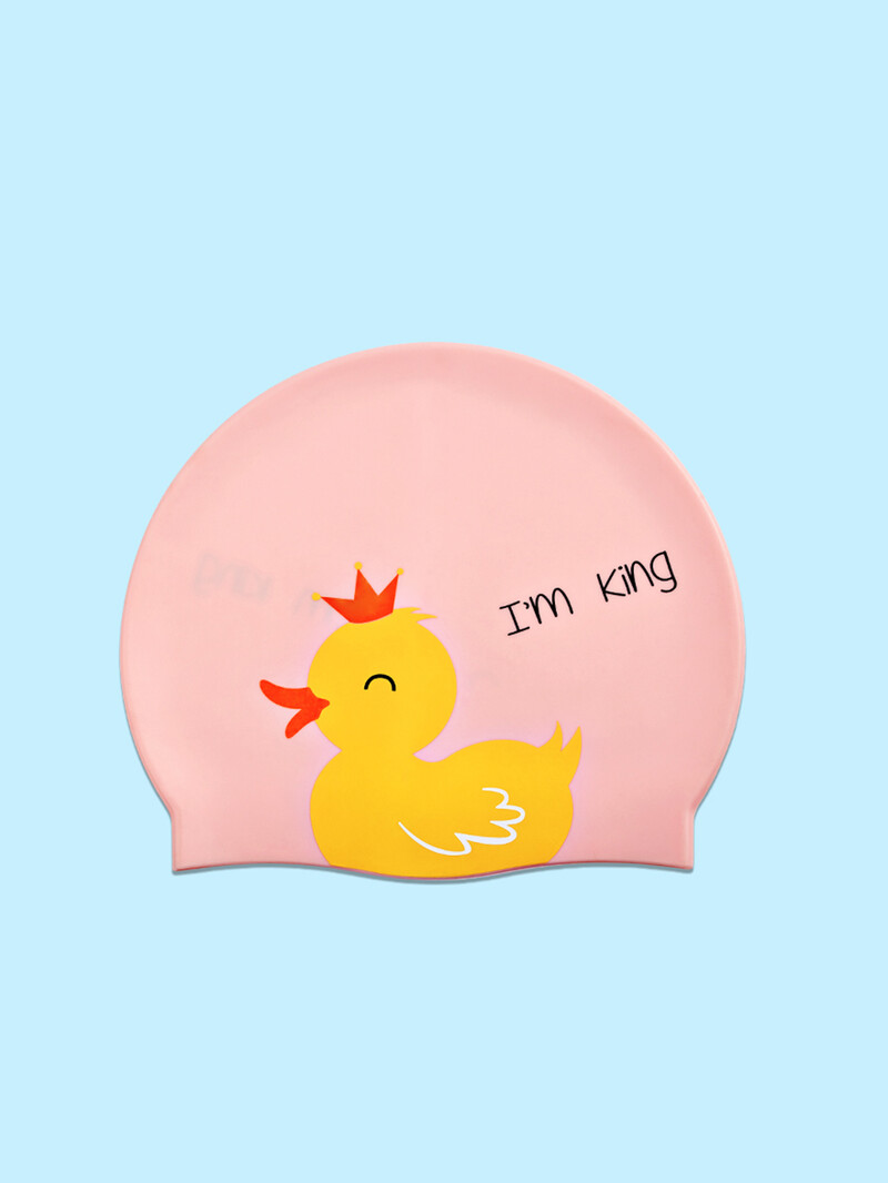 1 ksNová módna detská plavecká čiapka s kreslenými postavičkami, mäkká a pohodlná, vhodná na plávanie, surfovanie, s potlačou kačičiek.