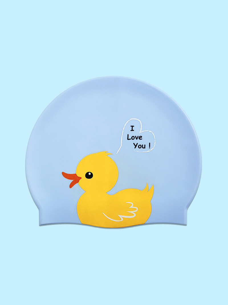 1 ksNová módna detská plavecká čiapka s kreslenými postavičkami, mäkká a pohodlná, vhodná na plávanie, surfovanie, s potlačou kačičiek.