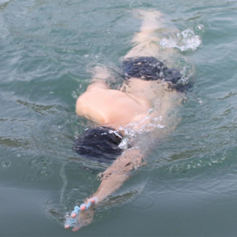 1 paar konnastiilis silikoonist käsiujumisuimed, lestad, unisex, sõrmevöö, kindad, mõla, veesport, ujumistrenni tarvikud