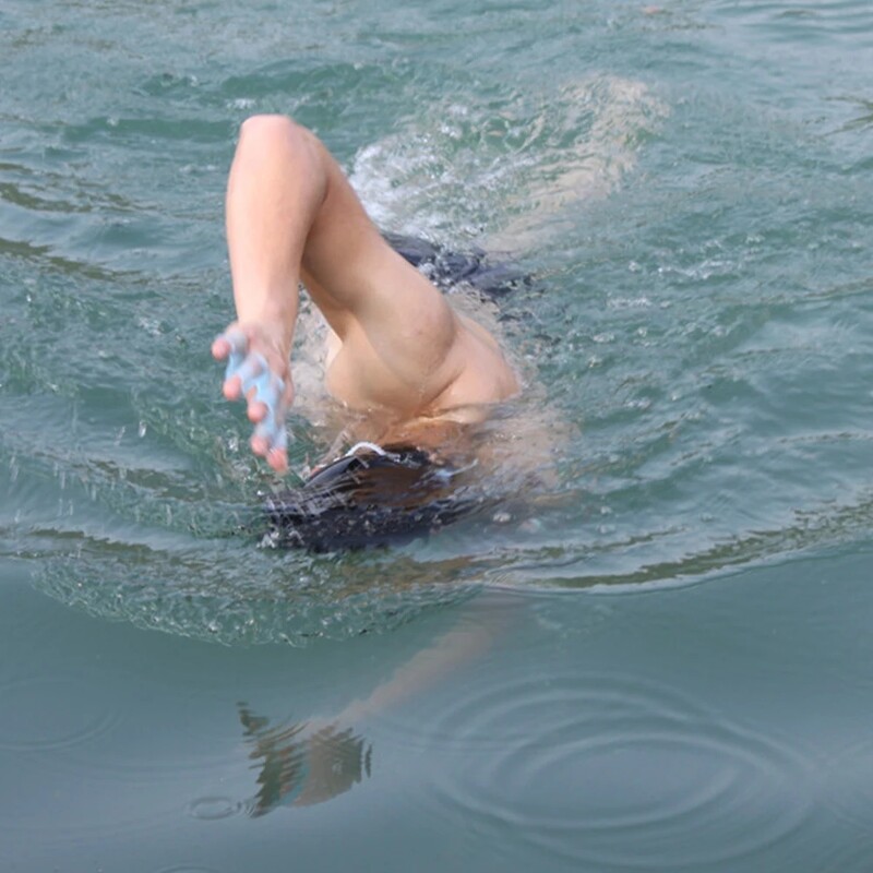 1 paar konnastiilis silikoonist käsiujumisuimed, lestad, unisex, sõrmevöö, kindad, mõla, veesport, ujumistrenni tarvikud