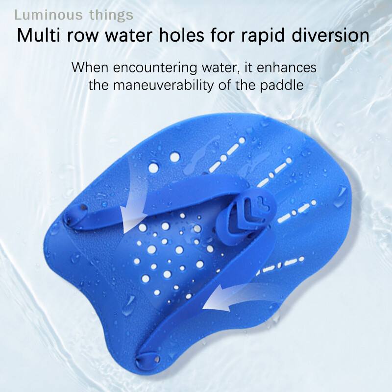 1 pár plaveckých tréningových pádel, plavecké pádla, šnorchlovacie potápačské rukavice, plutvy, športové silikónové dlaňové nastaviteľné popruhy