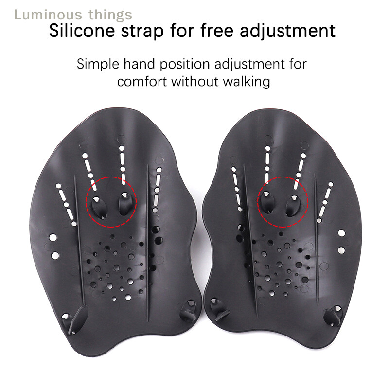 1 pár plaveckých tréningových pádel, plavecké pádla, šnorchlovacie potápačské rukavice, plutvy, športové silikónové dlaňové nastaviteľné popruhy