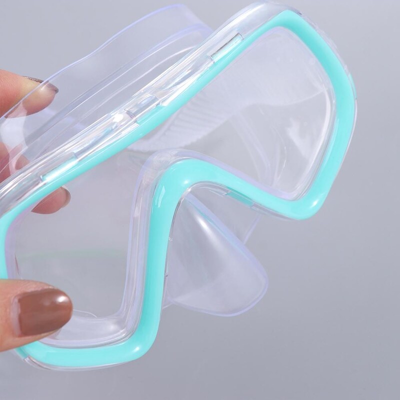 Dječje naočale za plivanje s PVC vrpcom protiv zamagljivanja s poklopcem za nos Naočale za plivanje u bazenu živih boja protiv curenja Naočale za plivanje s disalicom za djevojčice