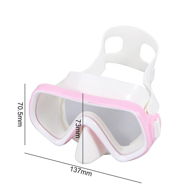 Dječje naočale za plivanje s PVC vrpcom protiv zamagljivanja s poklopcem za nos Naočale za plivanje u bazenu živih boja protiv curenja Naočale za plivanje s disalicom za djevojčice