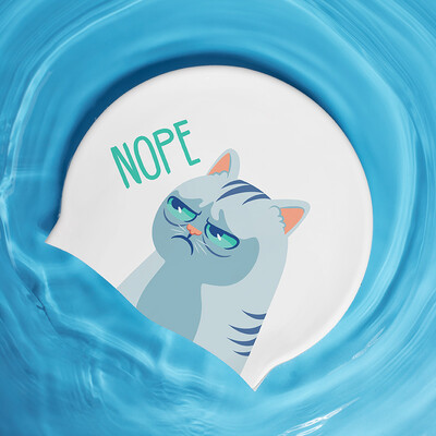 COPOZZ Vodeni sportovi Žene Muškarci Kapa za plivanje Štitnik za uši Duga kosa Velika kapa za bazen Vodootporna kapa za plivanje Profesionalni sport