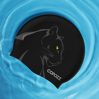 COPOZZ Vodeni sportovi Žene Muškarci Kapa za plivanje Štitnik za uši Duga kosa Velika kapa za bazen Vodootporna kapa za plivanje Profesionalni sport