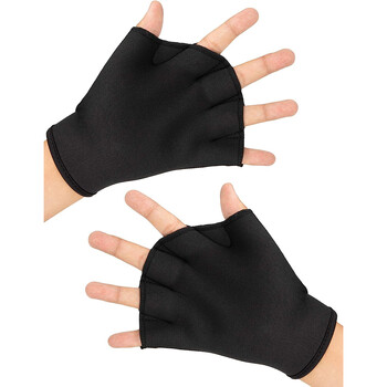 1 ζευγάρι Γάντια κολύμβησης Aquatic Swim Training Gloves Fitness Water Resistance Aqua Fit Paddle Training Gloves Fingerless