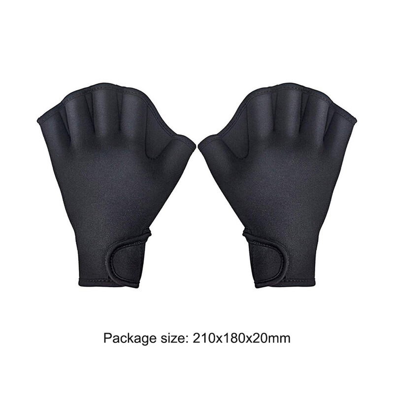 Neoprenske ronilačke rukavice Elastična polovica prstiju za plivanje Prsti s rebrastim veslom Prozračna Lagana višekratna oprema za vježbanje koja se može prati