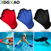 1 pereche de mănuși acvatice mănuși de antrenament de înot Mănuși de înot mari cu strâns mănuși de înot rezistente la apă fără degete pentru bărbați și femei