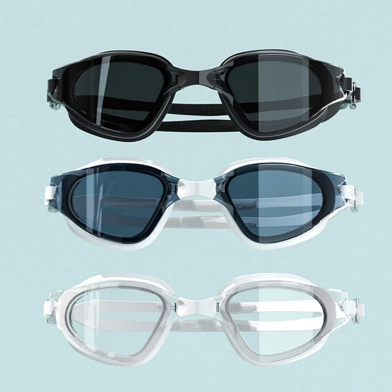 Ochelari de înot Capac pentru adulți HD Anti-ceață Set de ochelari de înot Ochelari de înot impermeabili din silicon cu dopuri pentru urechi Ochelari de înot anti-UV