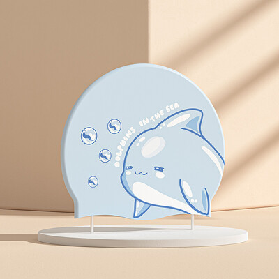 Slatka crtana veća kapa za plivanje za djecu Elastična tkanina za dugu kosu Dječja kapa za zaštitu ušiju Kapa za plivanje za dječake Djevojčice za plivanje