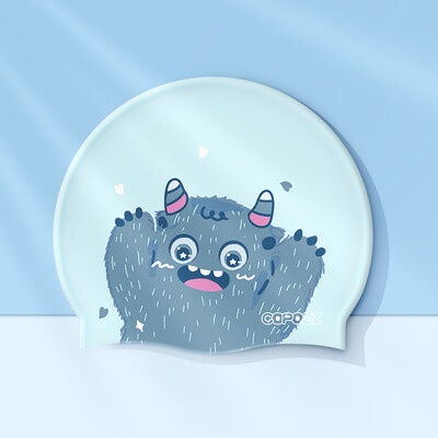 Slatka crtana veća kapa za plivanje za djecu Elastična tkanina za dugu kosu Dječja kapa za zaštitu ušiju Kapa za plivanje za dječake Djevojčice za plivanje