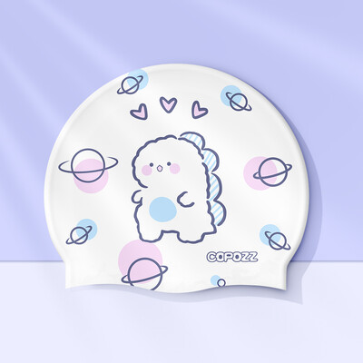 Slatka crtana veća kapa za plivanje za djecu Elastična tkanina za dugu kosu Dječja kapa za zaštitu ušiju Kapa za plivanje za dječake Djevojčice za plivanje