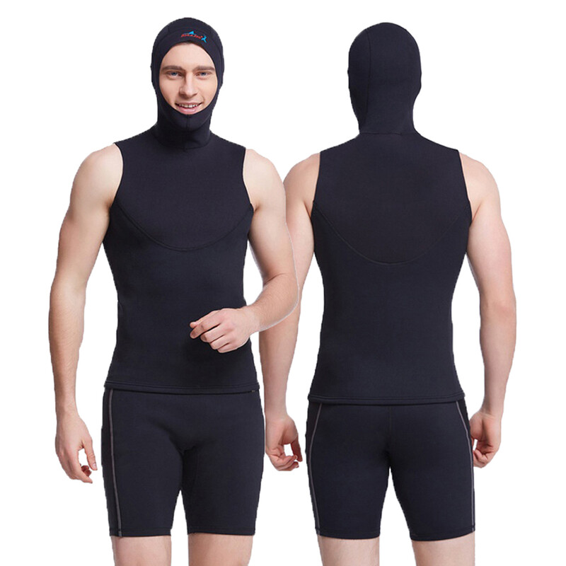 1mm nová potápačská čiapka z neoprénu na ochranu vlasov, plavecká čiapka s ramenom, šnorchlovacím vybavením, kapucňou a krytom krku, potápačskou čiapkou