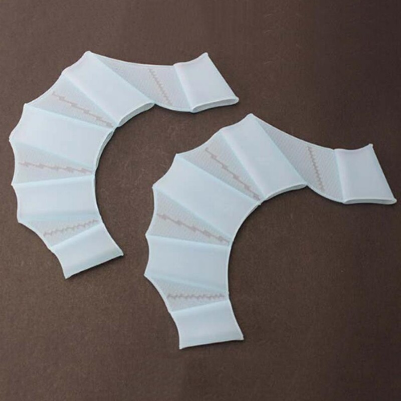 Cimdi peldēšanai ar pirkstiem Silikona pleznas pleznas spuras airi varde rokas aksesuāri peldēšanas cimdi ar pirkstiem