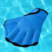 Δύο χρώματα 1 ζεύγους Creative Aquatic Swimming Gloves Webbed Ευέλικτα γάντια κουπιών επαναχρησιμοποιήσιμα για καταδύσεις