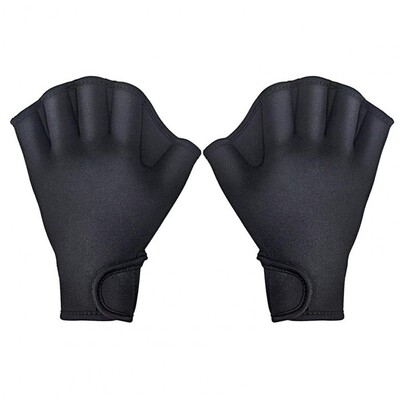 Δύο χρώματα 1 ζεύγους Creative Aquatic Swimming Gloves Webbed Ευέλικτα γάντια κουπιών επαναχρησιμοποιήσιμα για καταδύσεις