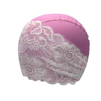 Ženska kapa za plivanje PU vodootporna čipkana cvjetna sportska kapa za surfanje na bazenu Elastična kapa za tuširanje za dugu kratku kosu