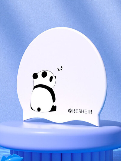 Kapa za plivanje vodootporna, ne guši glavu, zaštita za uši, silikonska velika slatka dječja kapa za plivanje s printom pande