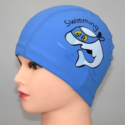 Cască de înot pentru copii cu imprimare cu delfini din desene animate Pu Protecție urechi impermeabilă pentru băieți și fete, nu prea strâns