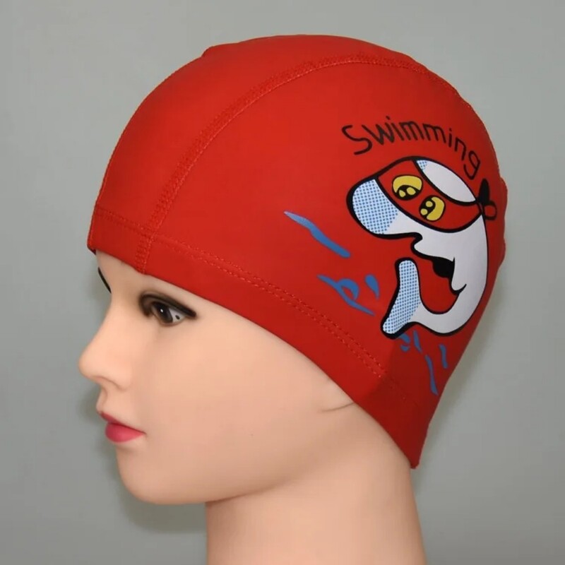 Cască de înot pentru copii cu imprimare cu delfini din desene animate Pu Protecție urechi impermeabilă pentru băieți și fete, nu prea strâns