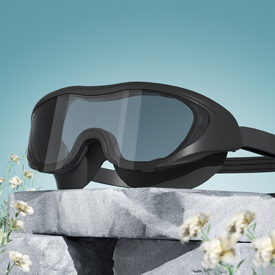 Nové módne plavecké okuliare s veľkým rámom, vodotesné, HD View, proti zahmlievaniu, plavecké okuliare pre dospelých pre mužov a ženy