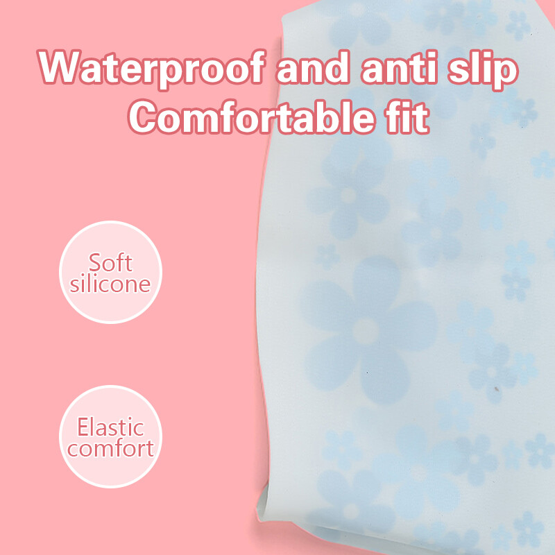 Vandeniui atsparios silikoninės plaukimo kepuraitės Moteriškos Vyriškos Aukštos Elastinės Lanksčios Ausys Plaukai Baseino kepurė suaugusiems Vaikams Mergaitėms Berniukams