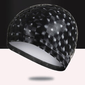 Muškarci Žene Slobodne veličine Elastična vodootporna PU kapa za plivanje Tkanina za zaštitu ušiju Duga kosa Sportska kapa za bazen Kapa za plivanje