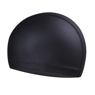 Muškarci Žene Slobodne veličine Elastična vodootporna PU kapa za plivanje Tkanina za zaštitu ušiju Duga kosa Sportska kapa za bazen Kapa za plivanje