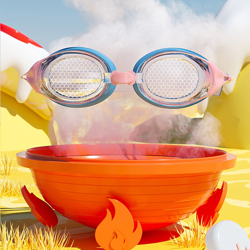 Vandeniui atsparūs plaukimo akiniai UV vaikams Profesionalūs spalvoti lęšiai Vaikams Akiniai plaukimo akiniai Akiniai Gafas Nata