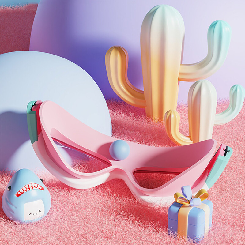 Dječje naočale za plivanje malih okvira sa čepićima za uši Dječje naočale protiv magljenja za plivanje Dječaci Djevojčice Pool naočale za plažu