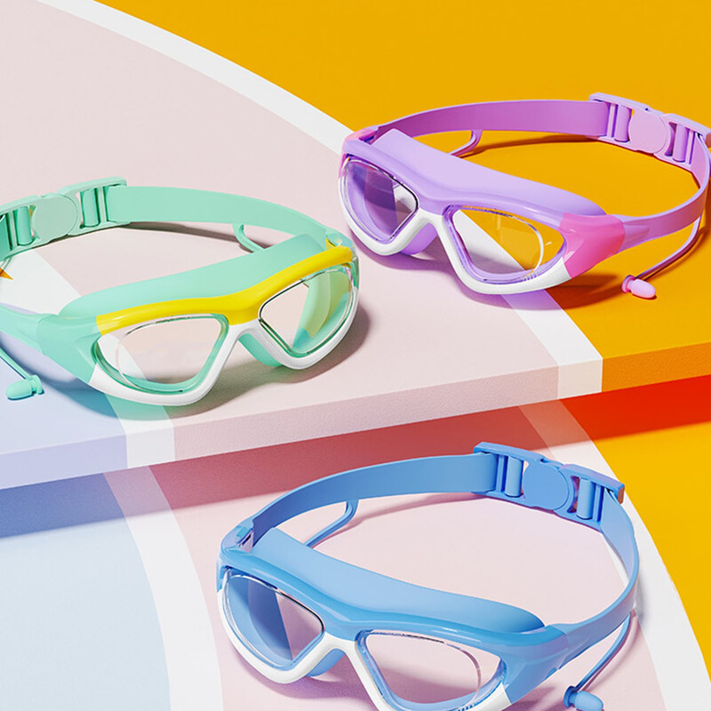 Dječje naočale za plivanje malih okvira sa čepićima za uši Dječje naočale protiv magljenja za plivanje Dječaci Djevojčice Pool naočale za plažu
