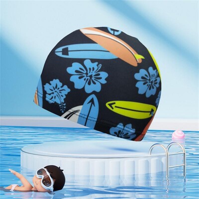 Udobna ženska besplatna veličina za muškarce Ženska elastična vodootporna zaštita za dugu kosu, modna kapa za bazen