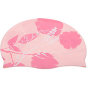 Ženska kapa za plivanje s otisnutim silikonskim praktičnim ispisom vodootporna ružičasta dječja i