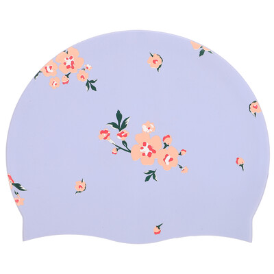 Ženska kapa za plivanje s otisnutim silikonskim praktičnim ispisom vodootporna ružičasta dječja i