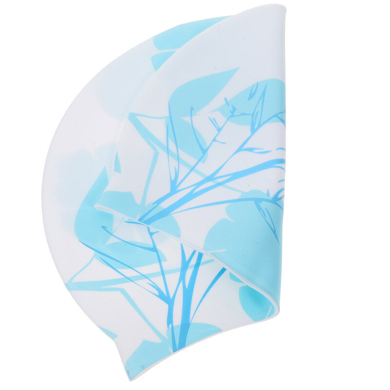 Ženska kapa za plivanje s otisnutim silikonskim praktičnim ispisom vodootporna ružičasta dječja i