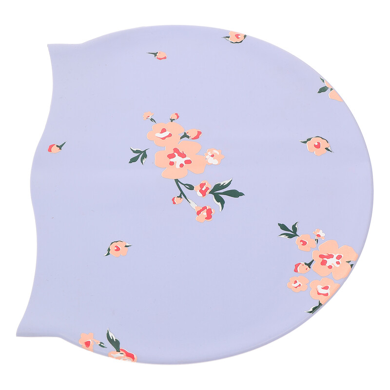 Ženska kapa za plivanje s otisnutim silikonskim praktičnim ispisom vodootporna ružičasta dječja i