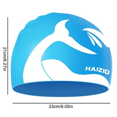 Vodootporne silikonske kape za plivanje Žene Muškarci Visoko elastična fleksibilna zaštita za uši Šešir za kosu za bazen za odrasle Djeca Djevojčice Dječaci