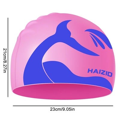 Vodootporne silikonske kape za plivanje Žene Muškarci Visoko elastična fleksibilna zaštita za uši Šešir za kosu za bazen za odrasle Djeca Djevojčice Dječaci