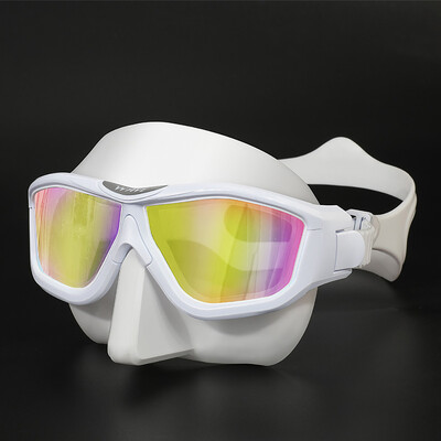 Profesionalne modne maske za ronjenje s HD velikim okvirom protiv zamagljivanja, oprema za ronjenje s disalicom i disalicom, naočale za ronjenje s punim licem i velikim okvirom