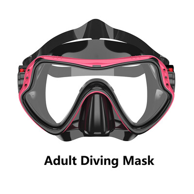 Маска за гмуркане с шнорхел, комплект маски за гмуркане за мъже и жени, маска за плуване с голяма рамка, водоустойчиви очила за плуване, силиконови очила за гмуркане