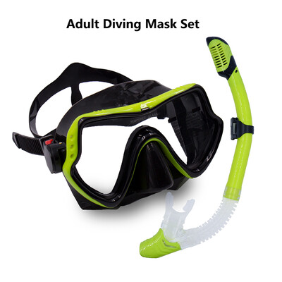 Маска за гмуркане с шнорхел, комплект маски за гмуркане за мъже и жени, маска за плуване с голяма рамка, водоустойчиви очила за плуване, силиконови очила за гмуркане