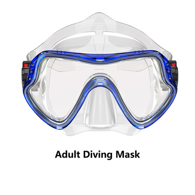 Маска за гмуркане с шнорхел, комплект маски за гмуркане за мъже и жени, маска за плуване с голяма рамка, водоустойчиви очила за плуване, силиконови очила за гмуркане