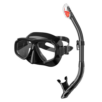 JSJM Professional Swimming Diving Mask Αδιάβροχα γυαλιά σιλικόνης Γυαλιά κολύμβησης UV Goggles Scuba Masks Snorkeling Tube