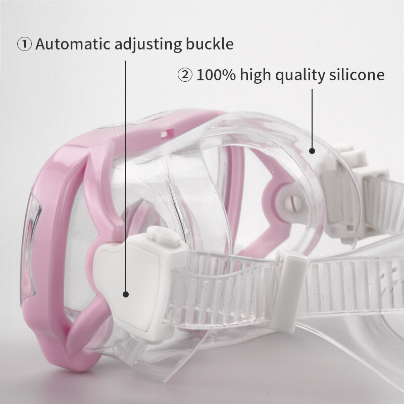 Ochelari de înot profesioniști pentru copii Snorkeling Măști de scufundări Mască de scufundări libere Mască de înot cu cadru mare anti-aburire