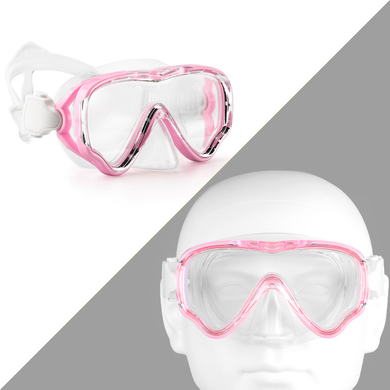 Ochelari de înot profesioniști pentru copii Snorkeling Măști de scufundări Mască de scufundări libere Mască de înot cu cadru mare anti-aburire