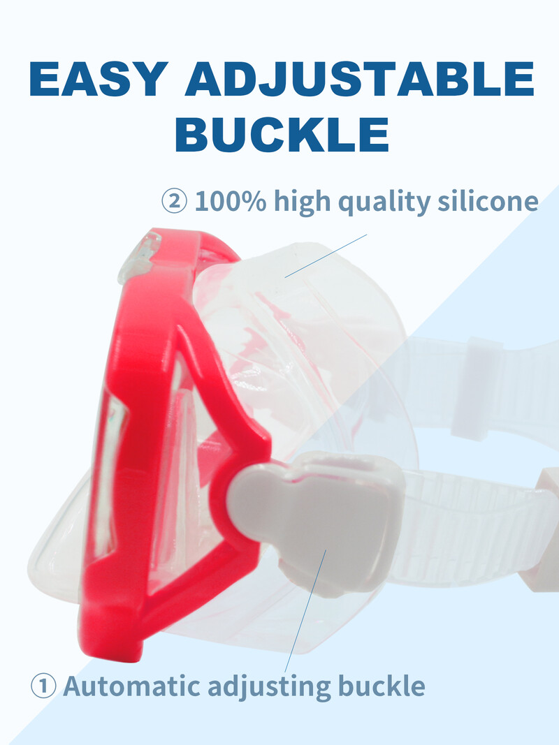 Ronilačka maska za ronjenje za djecu Maska za plivanje Dječak Djevojčica Veliki okvir protiv magljenja Naočale za plivanje Maske za ronjenje na dah